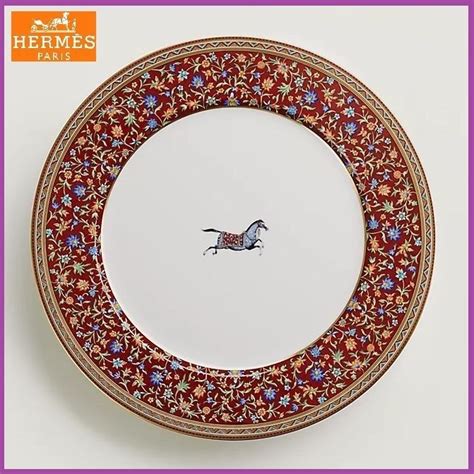 blue hermes plates|hermes equestrian plates.